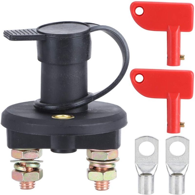 Ej.life - Batterieisolator, 100 Ohm Isolationswiderstand 50 Ohm Kontaktwiderstand Stromabschaltung M10 Schraube Messing ...