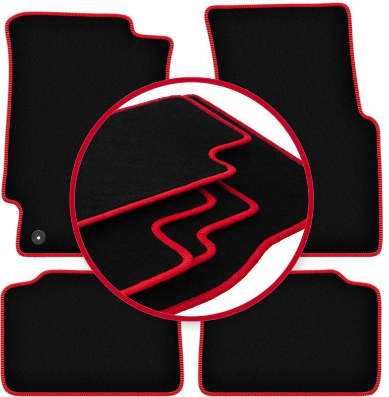 CARLUX-RED Autofußmatten für: Honda Civic V Fließheck (1991-1996)