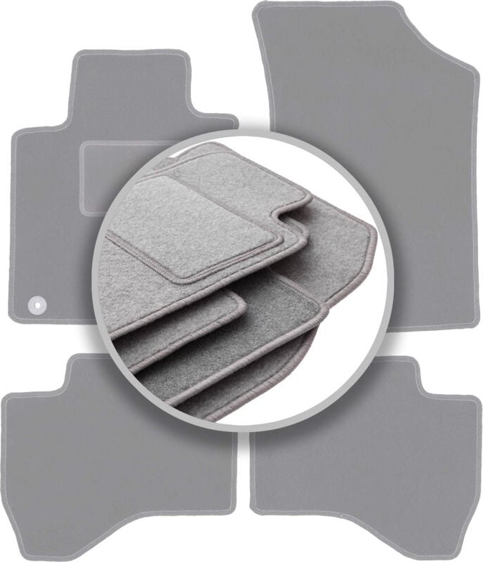 Autoteppiche aschgrau für: Citroen C1 I Fließheck (2005-2014)