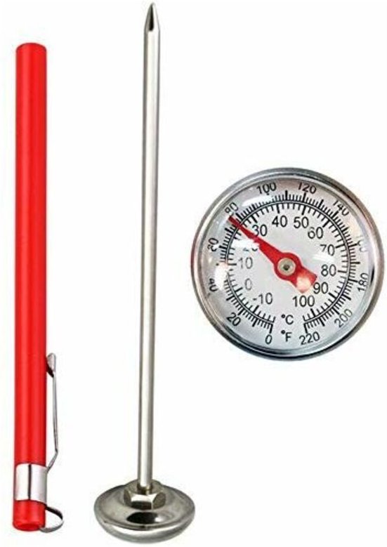 Termometro per terreno ecologico per la misurazione della temperatura, in acciaio inossidabile per uso alimentare, imper...