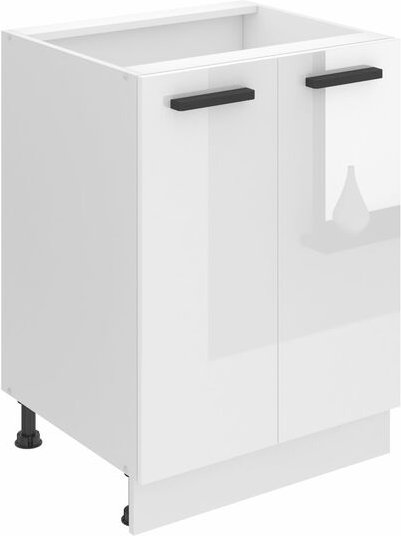 Unterschrank Küche, Küchenunterschrank 60 cm Breite. SD2 Küchenunterschrank ohne Arbeitsplatte. Küchenschrank mit 2 Türe...