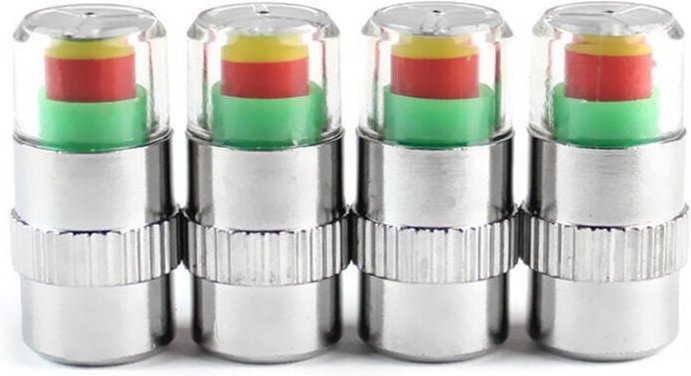 Meterk - 4PCS Auto Auto Reifendruck Monitor Reifen Gage Alarm Sensor Anzeige Ventilkappen