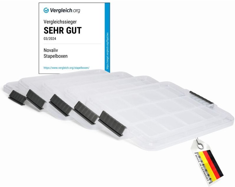 Novaliv - 5x Frischhaltedosen Deckel
