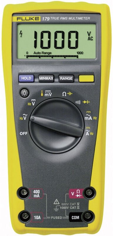 Fluke 179 Hand-Multimeter kalibriert (ISO) digital CAT III 1000 V, CAT IV 600 V Anzeige (Counts): 6
