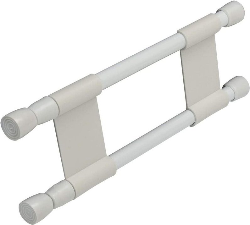 Doppelhaltestange 25-43cm für Regale und Schränke