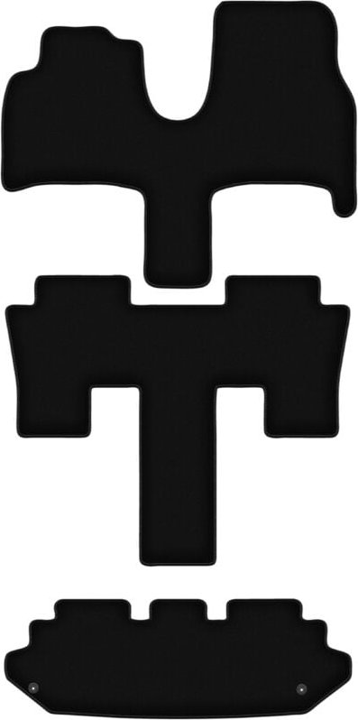 BASIC schwarze Veloursmatten für: Fiat Ulysse II 7-Sitzer (2002-2010)