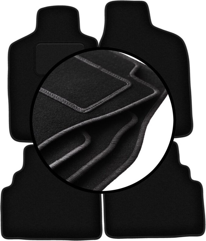 Komplettset Veloursmatten für: Opel Frontera B 3 Türen (1998-2006)