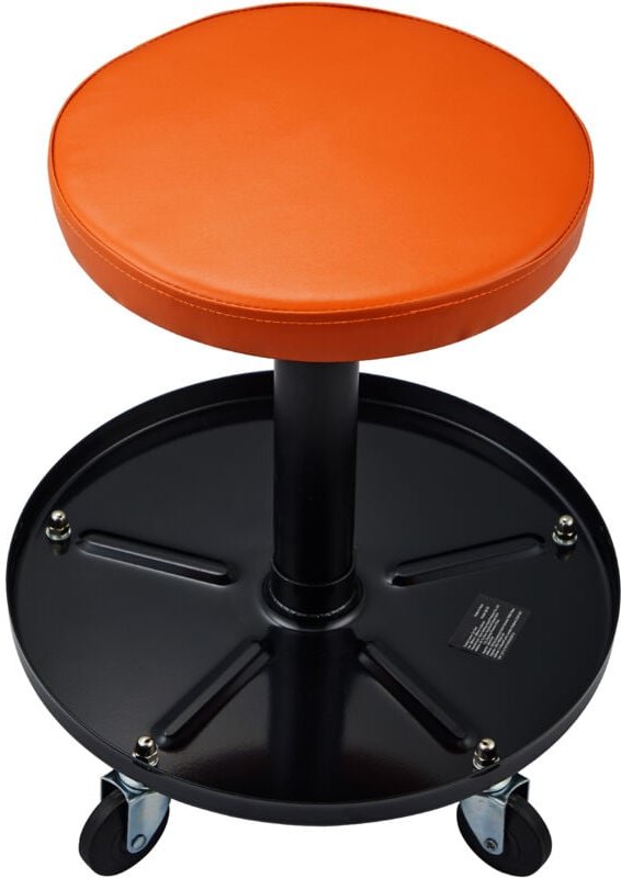 Mechanic Stool, 250 lbs Rolling Pneumatic Creeper Garage Sitz, verstellbare Höhe 22 in-28 in gepolsterte Rolling Worksho...