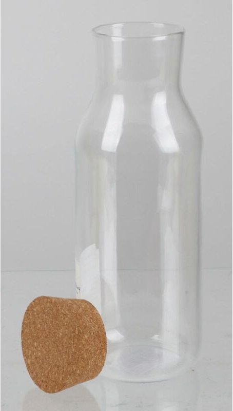 12x Glasflaschen 0,5L mit Korkdeckel, Leer zum Befüllen, zum Einmachen und Einwecken, als Vorratsgefäße für Wasser, Likö...