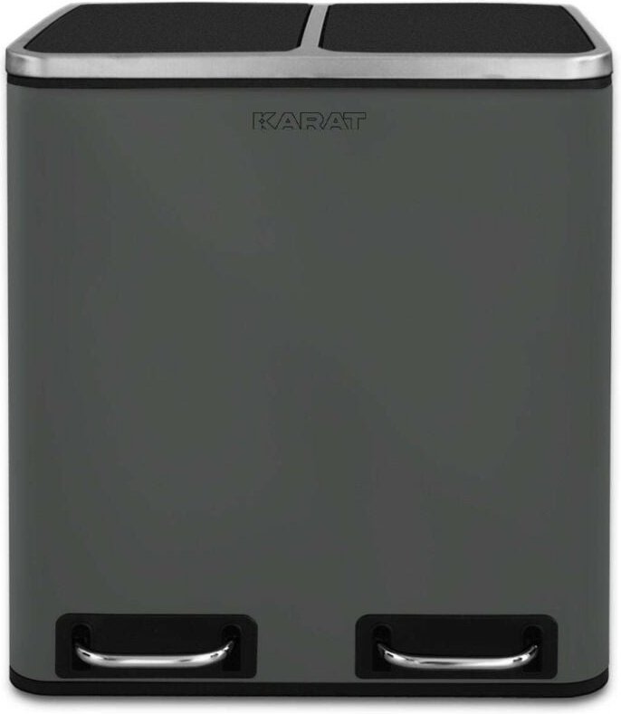 Karat - Mülleimer Felix 54L Anthrazit 3 x 18 Liter (54 Liter)