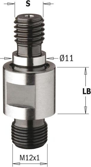 506.250.01 Gewindeschaft S=m10/11 Lb=25 Re