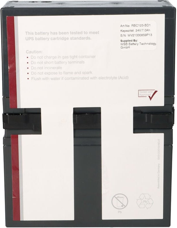 Verschiedene - Akku für apc Smart ups 750 & apc Back ups Pro 900 APCRBC123
