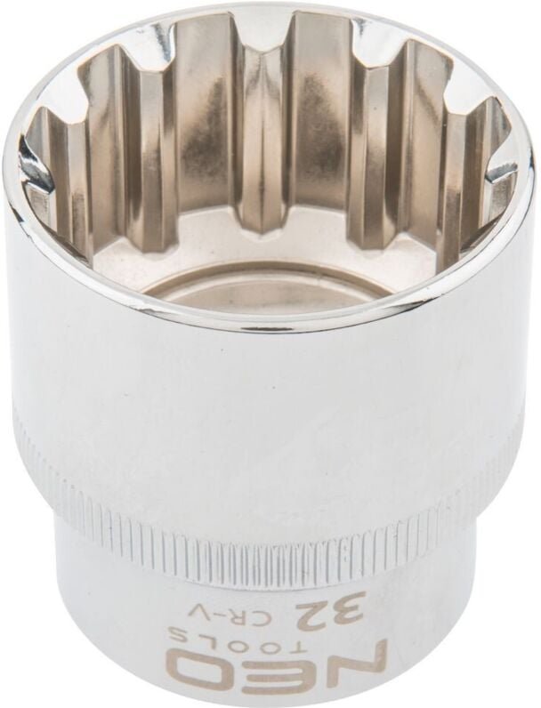 NEO Spline Socket 1/2"", 32 mm - Universal-Steckschlüsseleinsatz für Schrauben