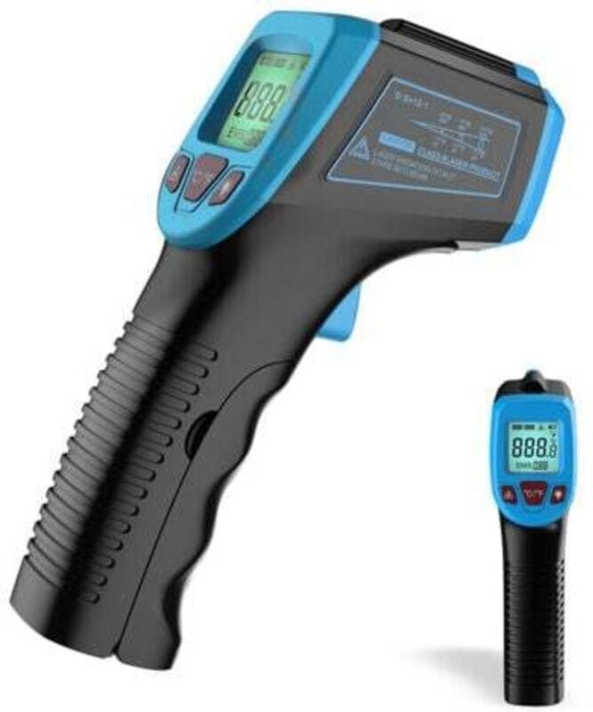 Thumbnail - Infrarot-Thermometer, berührungslose digitale Laser-Temperaturpistole -58 °fa 1112 °f (-50 °ca 600 °c) mit LCD-Display, ...