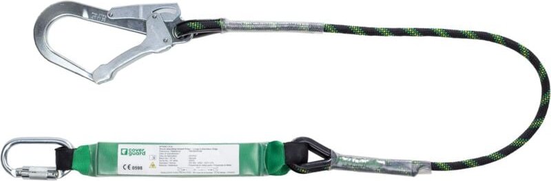 Lange mit Absorber EDGE aus geflochtenem Seil mit Edelstahlanschlussöffnung 50 mm