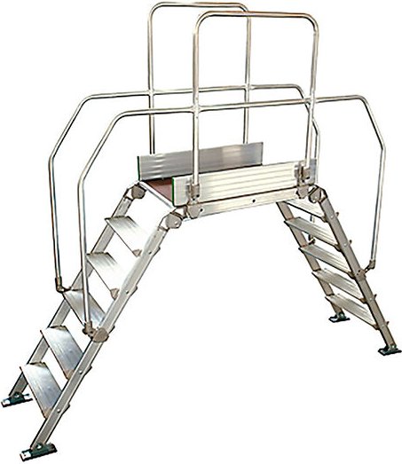 Kaiserkraft - Leiternüberstieg - Podest de 120x53cm - Maximale Arbeitshöhe 3.54m - DIVA6/120