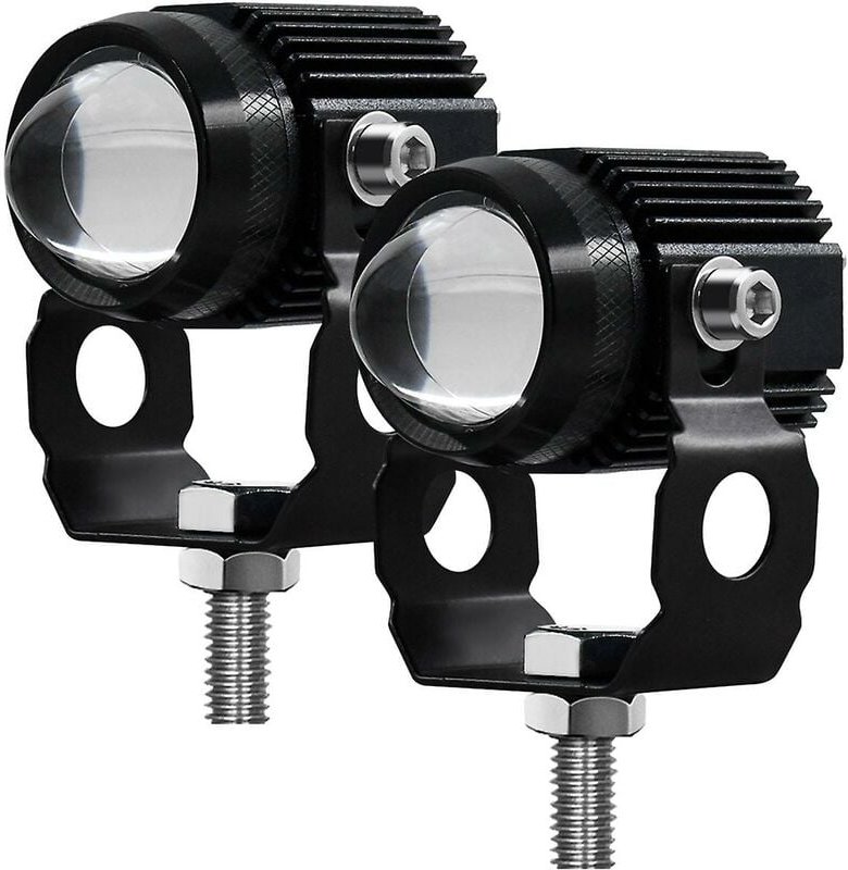 Woosien - Motorrad Led Scheinwerfer Projektor Objektiv Dual Farbe atv Roller Fahren Für Cafe Licht Hilfs Lam