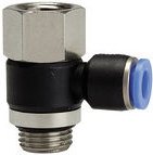 Riegler - L-Steckverschr. »Blaue Serie« drehbar, G1/8 i./a., max.15, ø 4mm