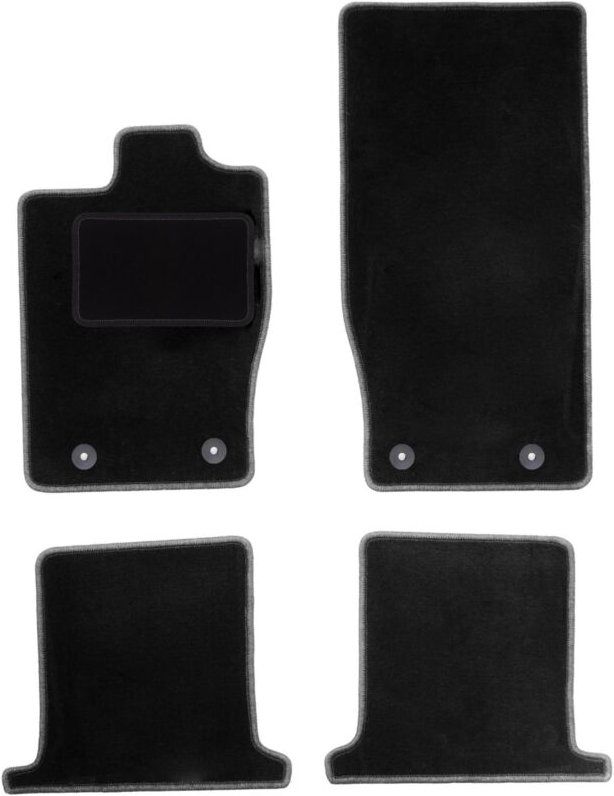 Schwarze Velours-Fußmatten für: Jaguar XK Coupé (2006-2014)