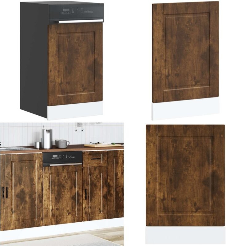 Geschirrspülerblende Porto Räuchereiche 45x1,5x67 cm - Vidaxl