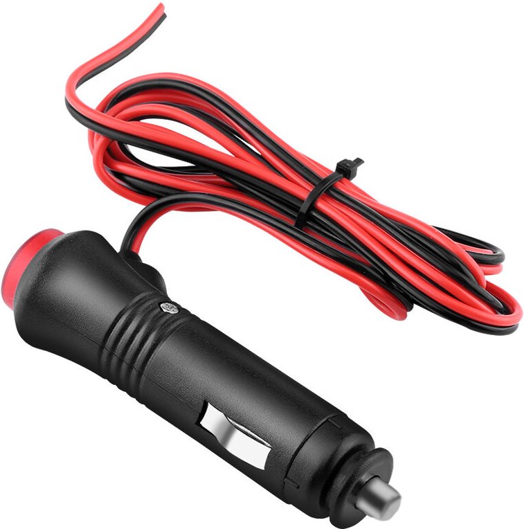 Jeffergarden - Zigarettenanzünder-Adapter, Auto-Stecker, 1,5 m, 12 V-24 V-Buchse, Kunststoff + Metall, für Automobile