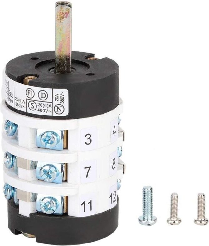 Reifenwechselschalter, Kfz-Reifenwechselschalter, Motorschalter, Rückwärtsgang, Vorderrad-Reparaturwerkzeug, Weiß, 20 A