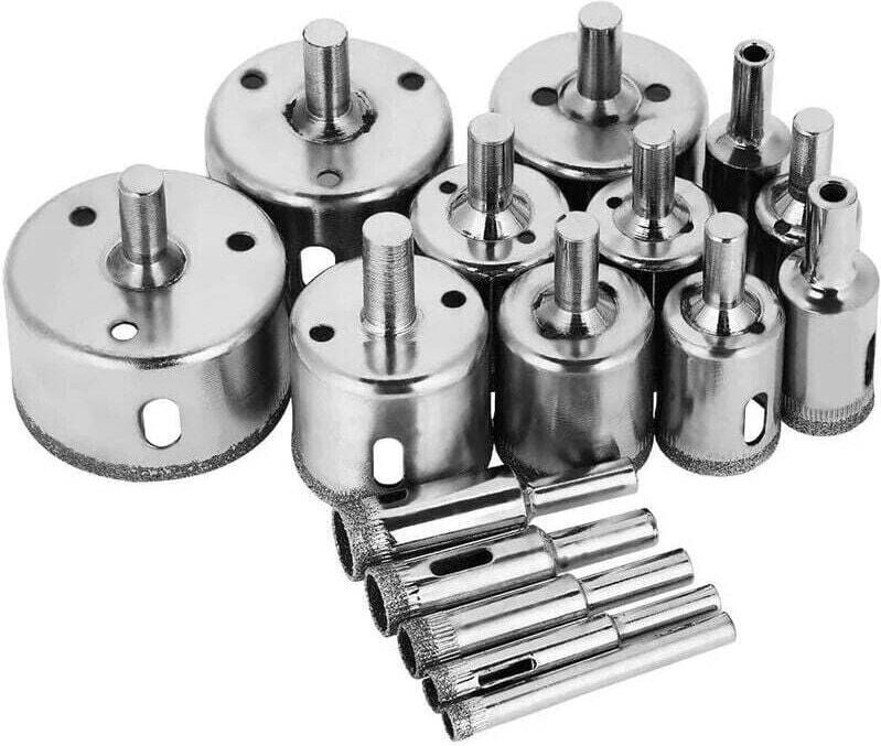 Diamant-Lochsägen-Set, 16-teilig, Fliesen-Lochsäge (Neuauflage)