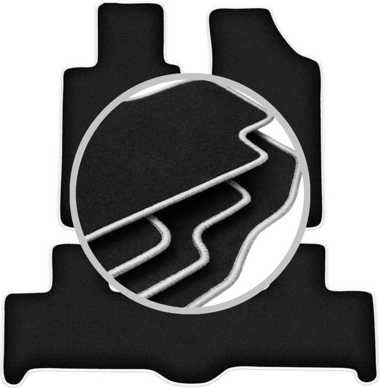 CARLUX-SILVER Autofußmatten für: Hummer H3 SUV (2005-2010)