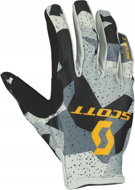 Y7418 Scott 350 Fury Evo Handschuhe camo grau/gelb M