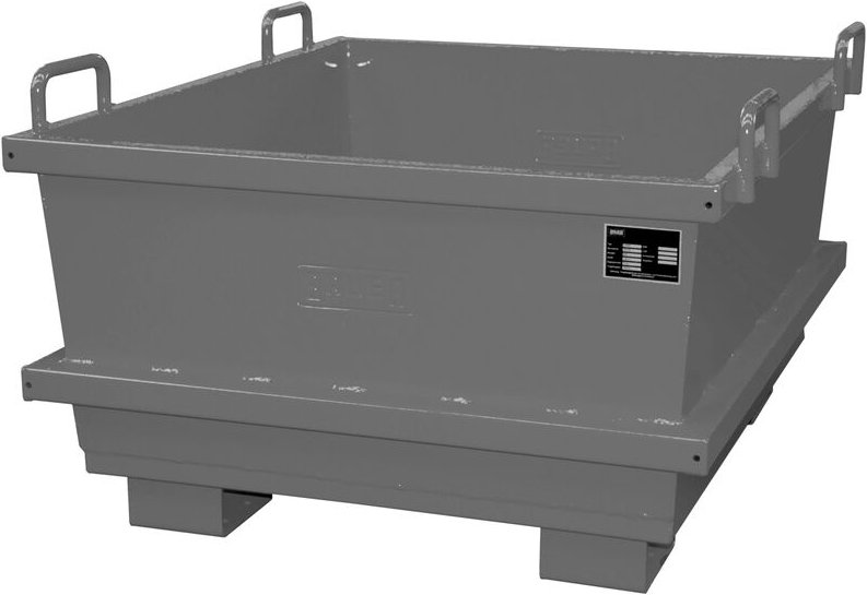 Bauer Universalcontainer UC 1000, lackiert, Mausgrau