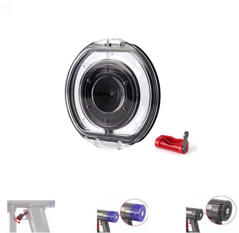 Dolaso - Ersatzdeckel für Dyson V6 DC58 DC59 DC61 DC62 DC72 DC74 Staubbehälter, Bodenklappe, SV03 SV07 SV09 Ersatzdeckel...