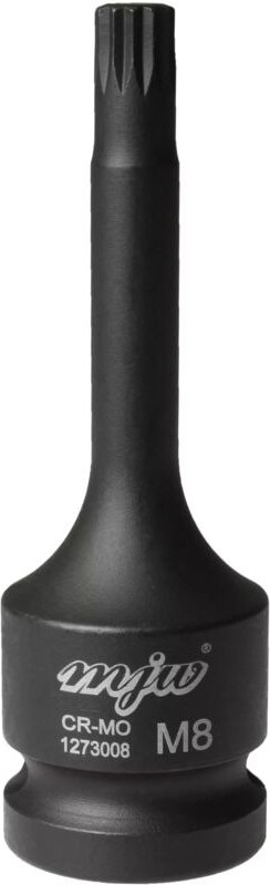 MJW 1/2" Kraft-Stecknuss mit langem Schaft SPLINE M8