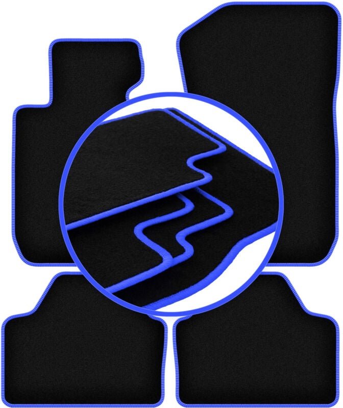 CARLUX-BLUE Autofußmatten für: BMW X1 E84 xDrive 0 (2004-2011)