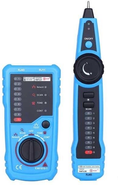 Netzwerkkabeltester, RJ11 RJ45-Leitungsfinder, Multifunktions-Kabel-Tracker mit Sonde, Ethernet-LAN-Netzwerkkabel-Wartun...