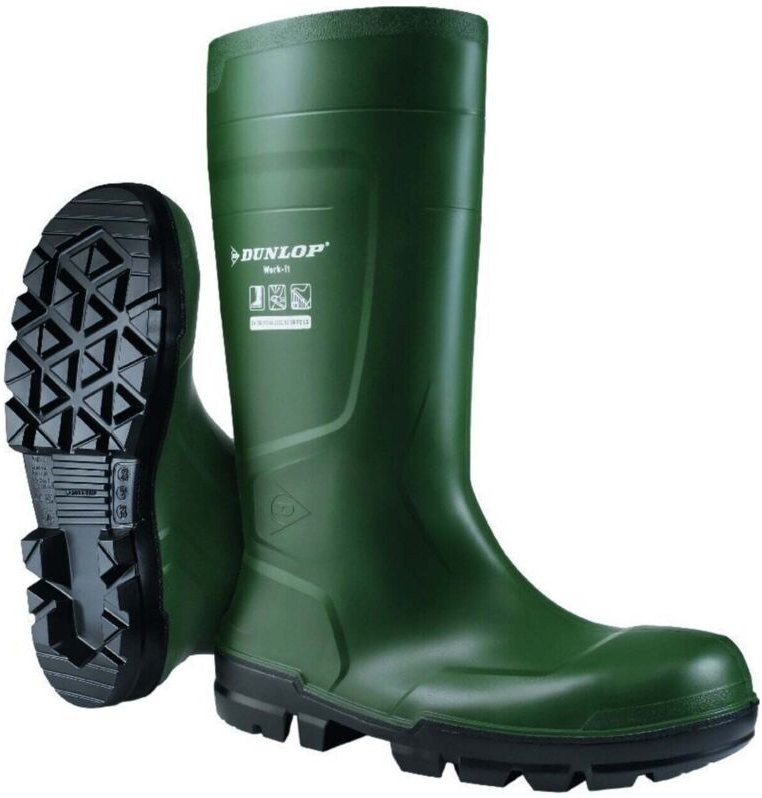 Dunlop Stiefel WORK-IT FullSafety Heritage Green PVC SR LO LG,S5,Gr.41
