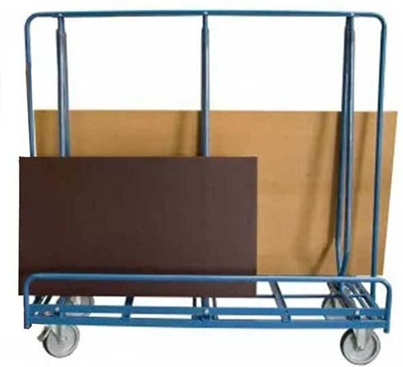 Plattenwagen für große Platten - Tragfähigkeit 600 kg - 1 Seite - Abmessungen 1430 x 250 mm - 800007296