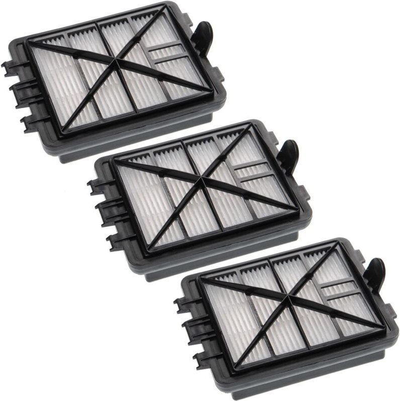 3x Staubsaugerfilter Ersatz für Kärcher 6.414-805.0, 64148050 für Staubsauger - Abluftfilter (EPA-Filter) Schwarz Weiß -...