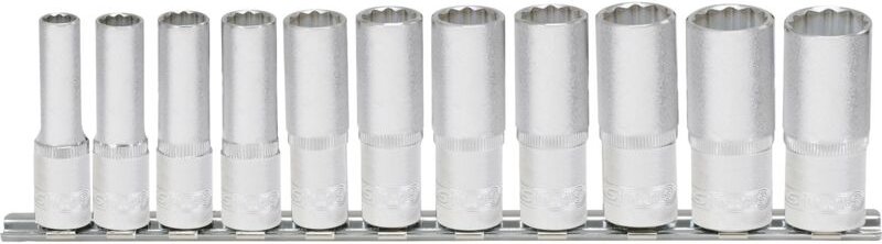 3/8' 12-kant-Stecknuss-Satz, lang, 11-tlg