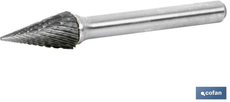 10 mm konischer Rotationsfräser.