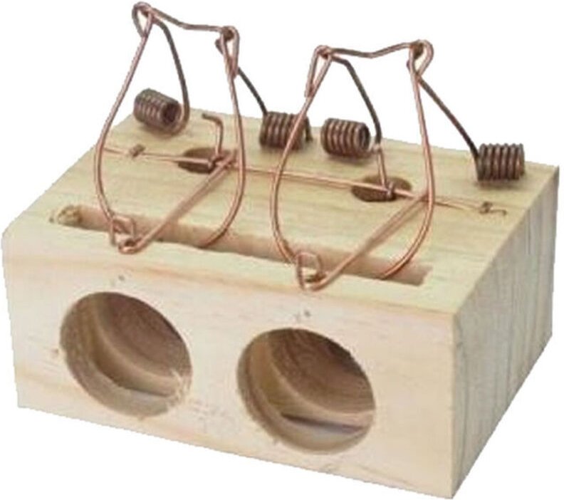 Thumbnail - EDM - Kleine Mausefalle mit 2 Eingängen, 9,5 x 6,4 x 4,1 cm (Blister 1 Einheit)