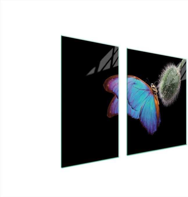 GLASSCHUTZPLATTE FÜR HERD 90x52 BUTTERFLY