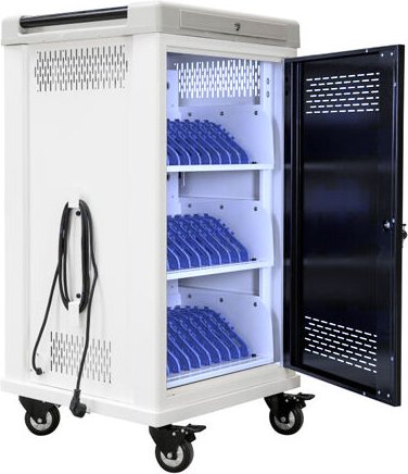 Tabletwagen für 30 Tablets - mit antibakteriellem UV-C-Licht - Safecart 30