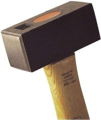 Mob Outillage - Vierkanthammer mit Hickorystiel mob mondelin - L.260 Kopf 100x41x45 mm - 0127120301