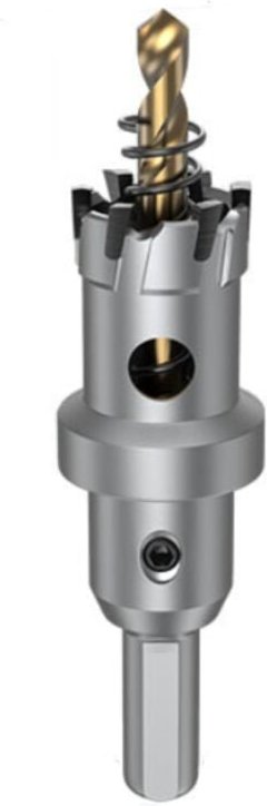 Thumbnail - 22 mm Metall-Lochsäge, TCT-Lochschneider mit Zentrierbohrern, robuster Hartmetallbohrer für Eisen, Edelstahl, Kunststoff...