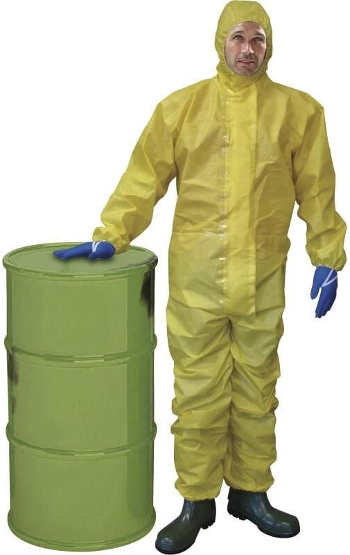 Combinaison Jetable Avec Cagoule Deltachem - Type 3b - Coutures Étanchées Delta Plus - Dt300 38/40 (M)