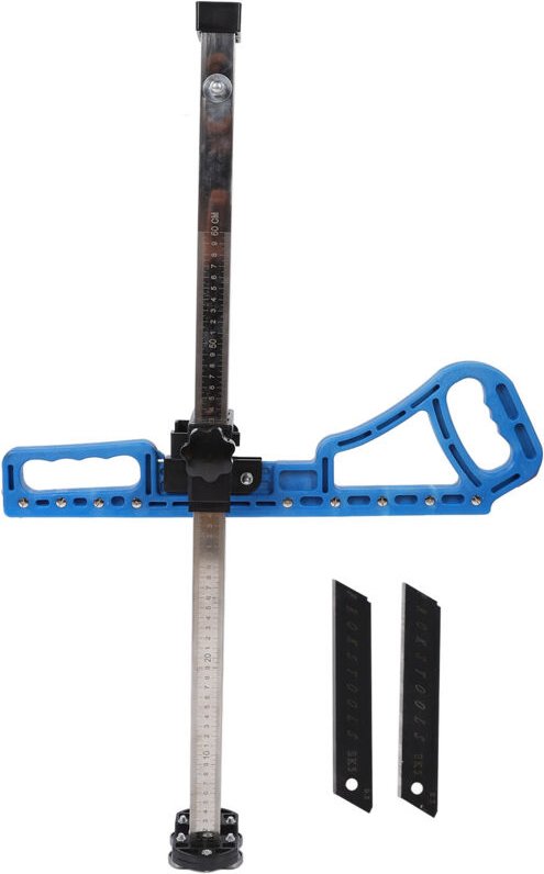 Ej.life - Trockenbauschneider, faltbar, 2 bis 60 cm Klinge, verstellbar, tragbares Gipskarton-Schneidwerkzeug