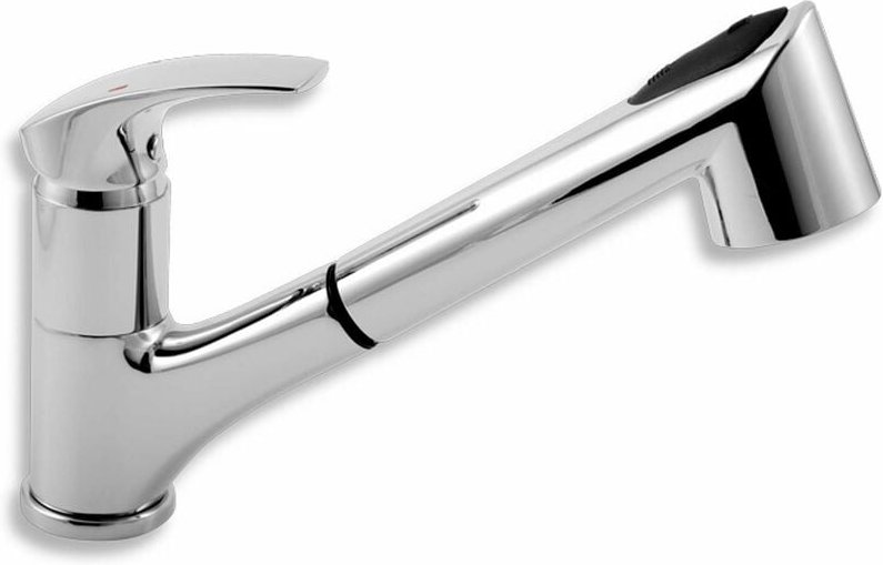 Novaservis - Metalia 57 - Spültischarmatur mit ausziehbarer Geschirrbrause und Umschalter, chrom 57081,0