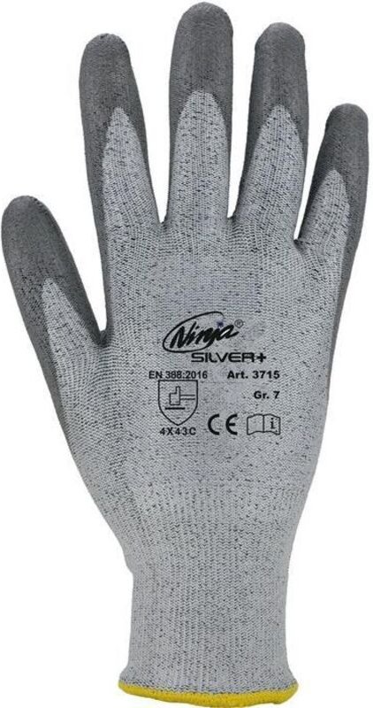 ASATEX 3715/8 Schnittschutzhandschuhe Ninja Gr.8 grau PE (HPPE) / PA / Glasfa