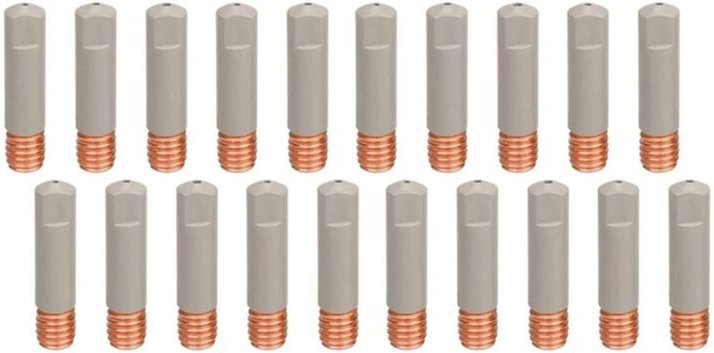 Thumbnail - 20 stücke MB15AK Schweißdüse Tipcoating Schützen M6 Gas 1,2mm MIG Werkzeug Teile