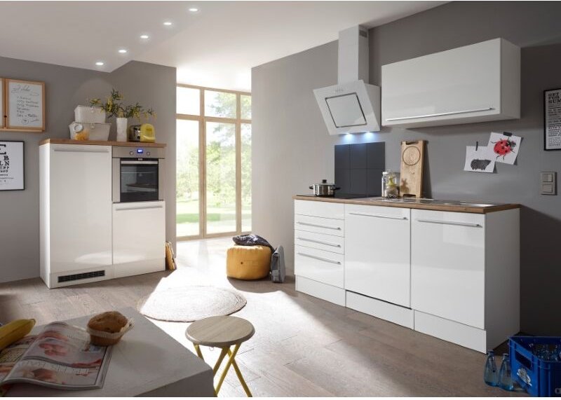 Thumbnail - Küche Küchenzeile Küchenblock Einbauküche Weiß Gabriel 290 cm Respekta Premium